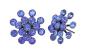 Preview: Blue/lila - Magic Fireball - Konplott earrings